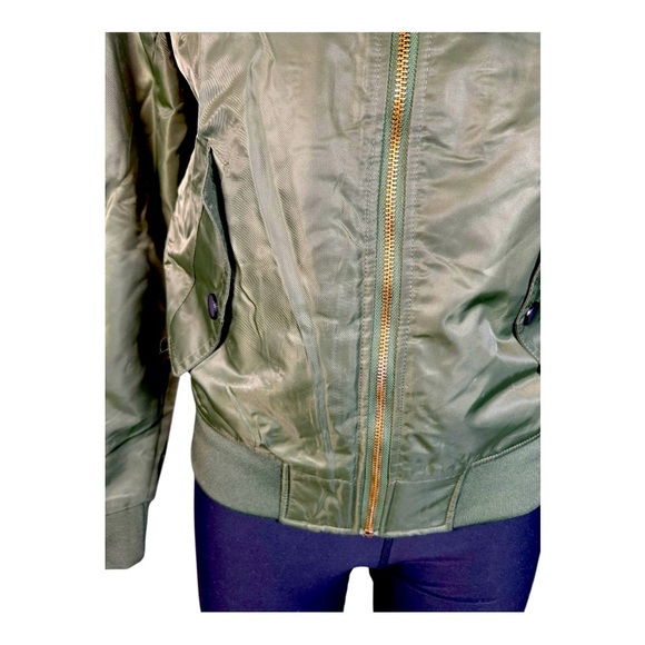 Asstseries Militare Women’s Bomber Jacket Windbreaker Blue Lightweight Size S - Picture 15 of 15